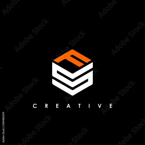 FS letter designs for logo and icon vector
