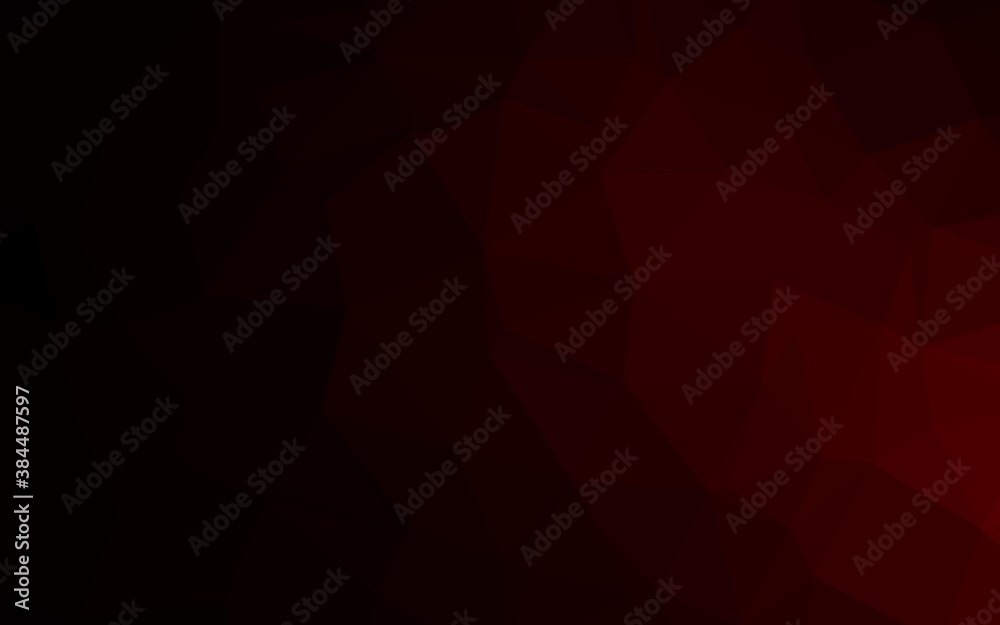 Dark Red vector polygon abstract backdrop. Dark Red vector polygon abstract backdrop.