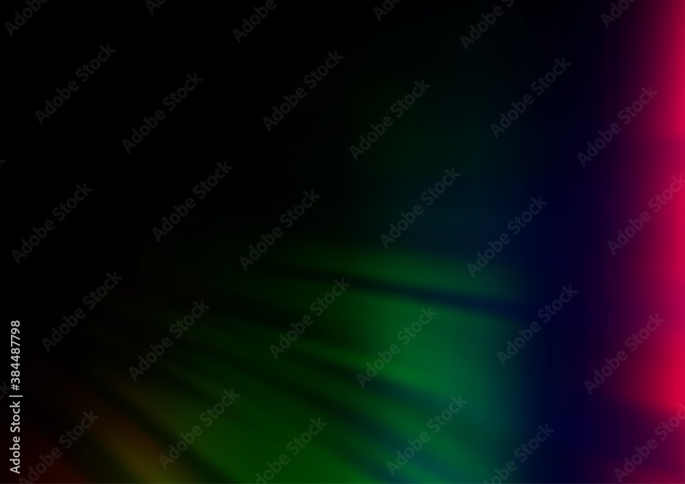 Dark Multicolor, Rainbow vector template with repeated sticks.