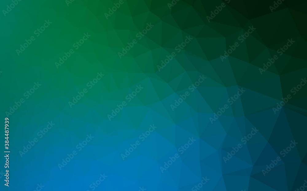 Dark Blue, Green vector blurry triangle pattern. Dark Blue, Green vector blurry triangle pattern.