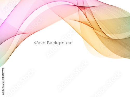 Attractive modern wave concept decorative background