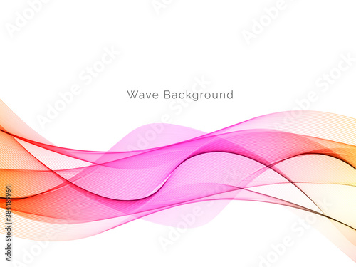 Smooth stylish colorful wave background © JupiterArts