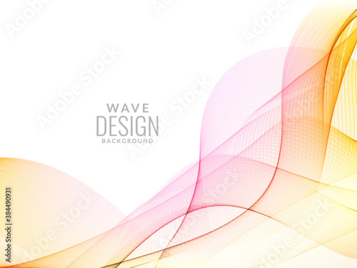 Attractive modern wave concept decorative background