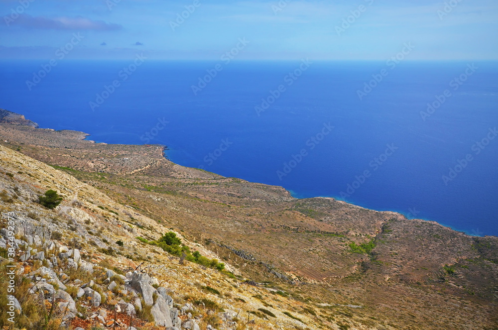 Natural landscape of Hydra in Greece