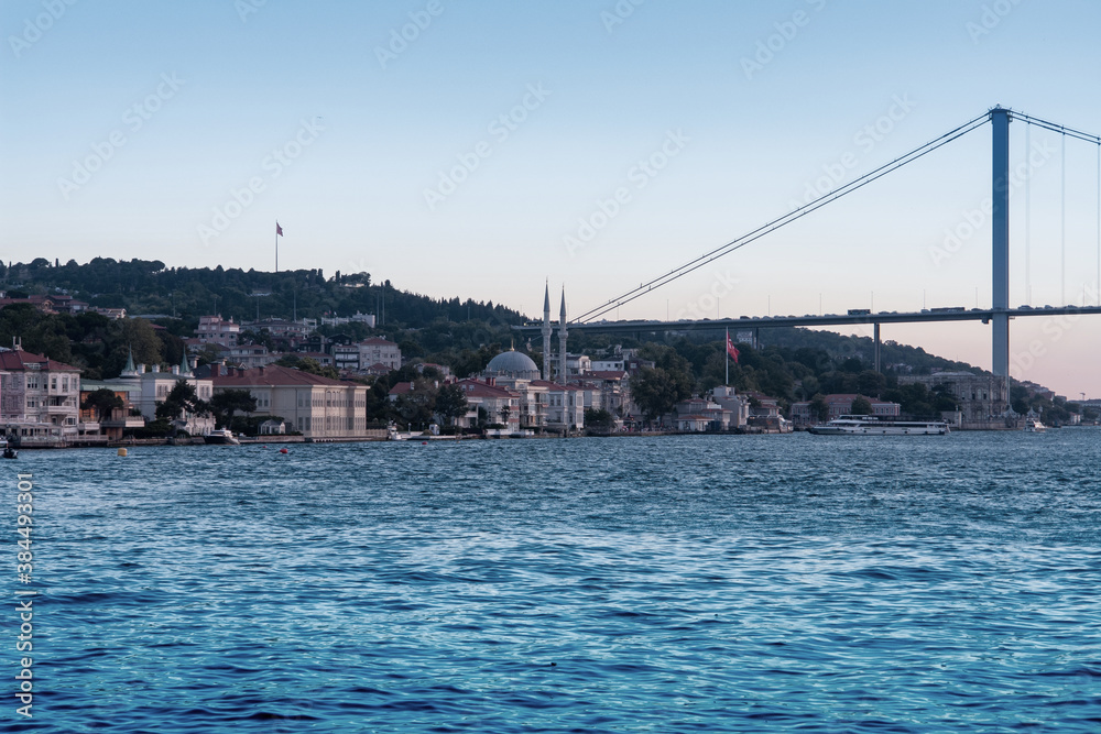 Istanbul scene and Bosphorus Bridge