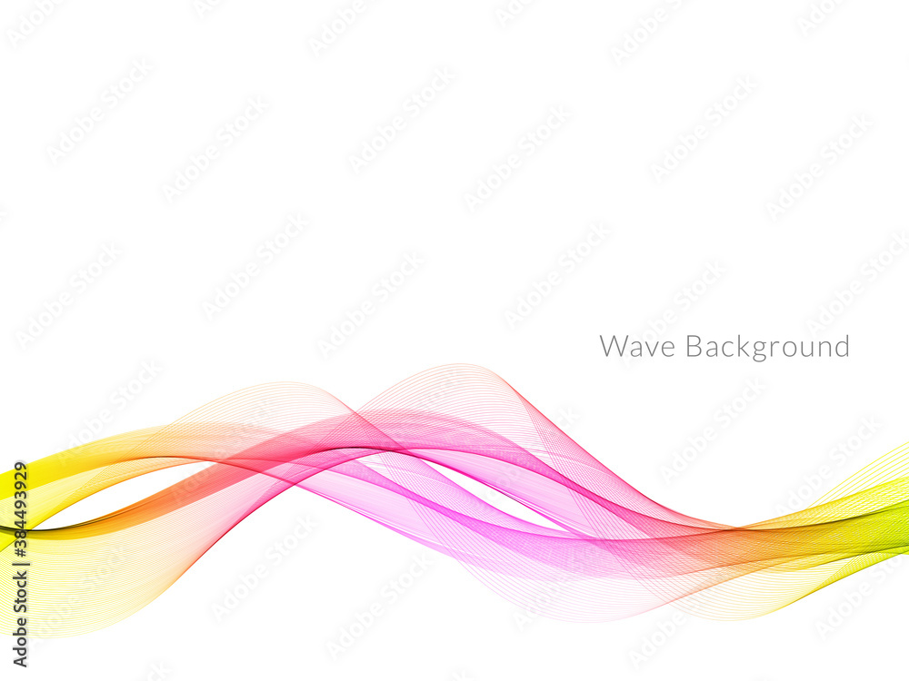 Smooth stylish colorful wave background Smooth stylish colorful wave background