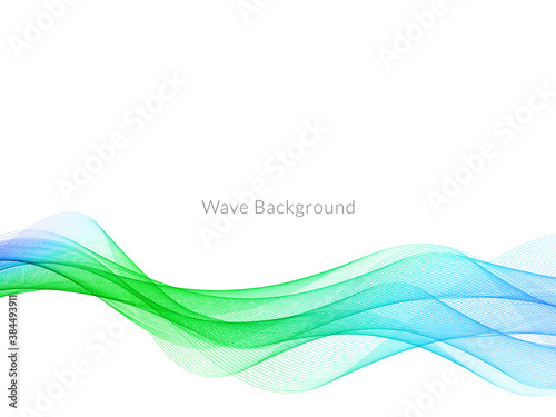 Attractive modern wave concept decorative background © JupiterArts