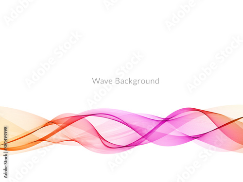 Smooth stylish colorful wave background