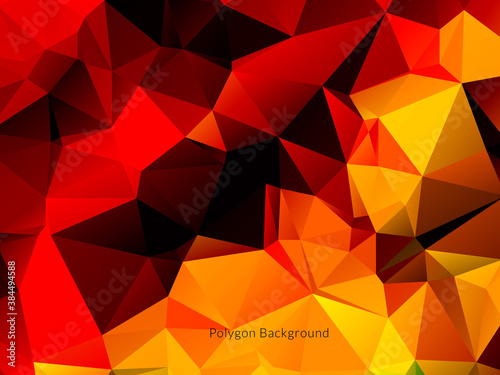 Decorative background with colorful polygon shapes