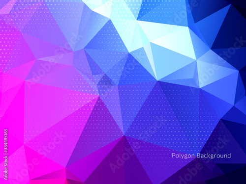 Abstract polygonal triangles colorful background
