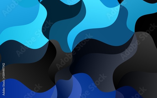 Light BLUE vector pattern with bent ribbons.