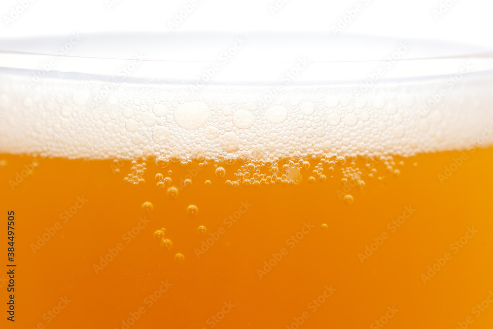Mug of foamy beer isolated on white background. Mug of foamy beer isolated on white background.
