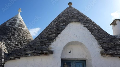 the trullo is a type of conical construction in traditional dry stone from Alberobello in Puglia