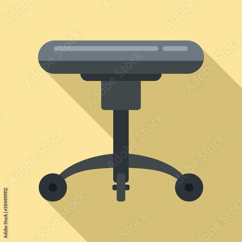 Tattoo studio chair icon. Flat illustration of tattoo studio chair vector icon for web design