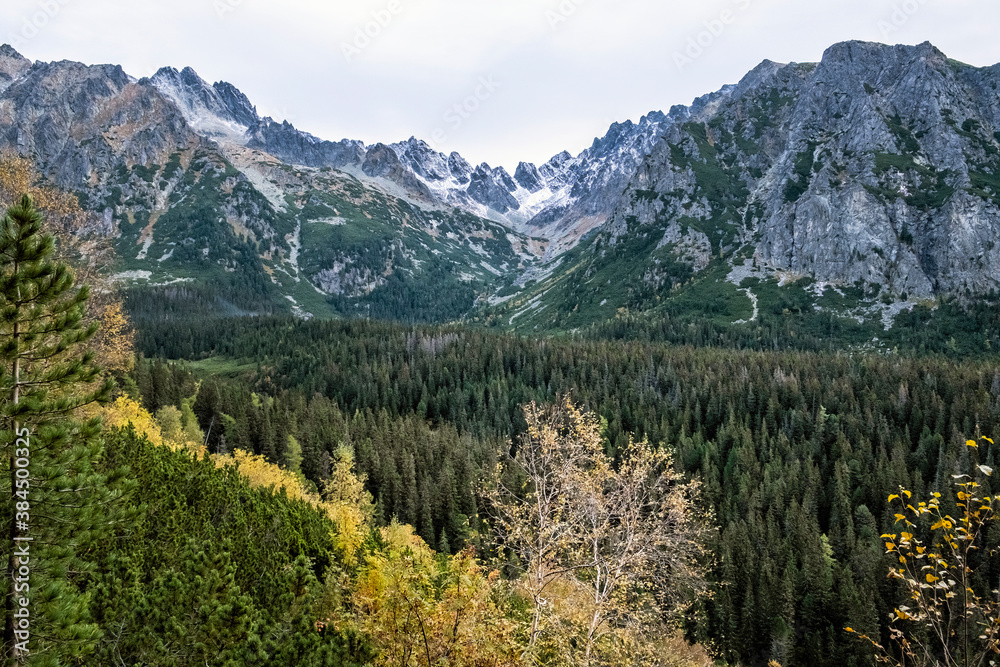 Autumn scene, High Tatras mountains, Slovakia