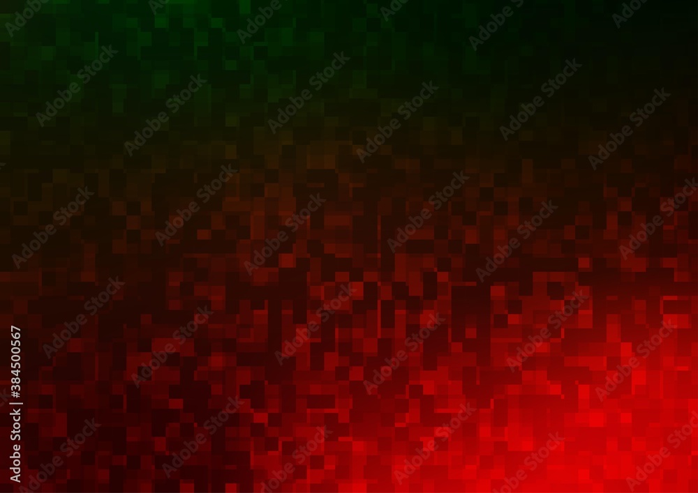 Dark Green, Red vector layout with lines, rectangles.
