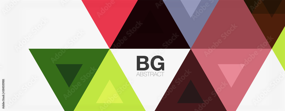 Mosaic triangle pattern abstract background for cover, banner, flyer and poster and other template