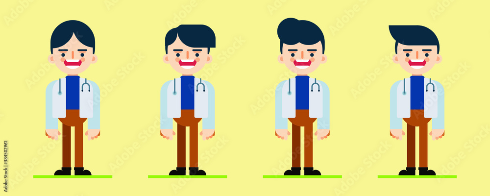 Fototapeta premium Doctor cartoon character