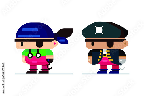 cartoon character of a person dressed in pirate