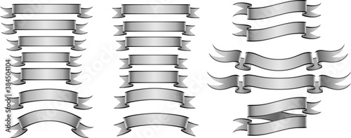 silberne Banderolen in Variationen