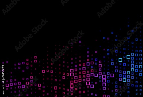 Dark Blue, Red vector backdrop with rhombus.