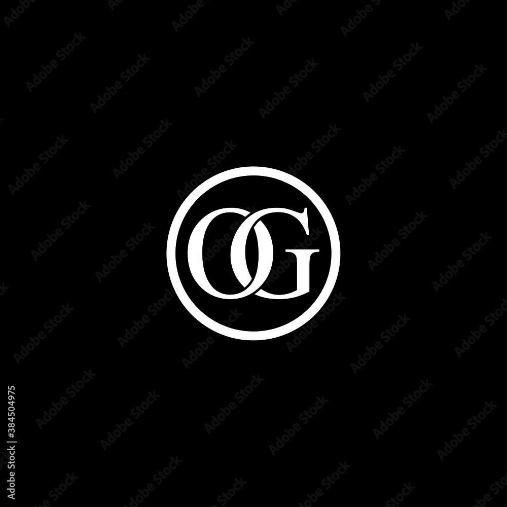 OG Letter Initial Logo Design Template Vector Illustration OG Letter Initial Logo Design Template Vector Illustration