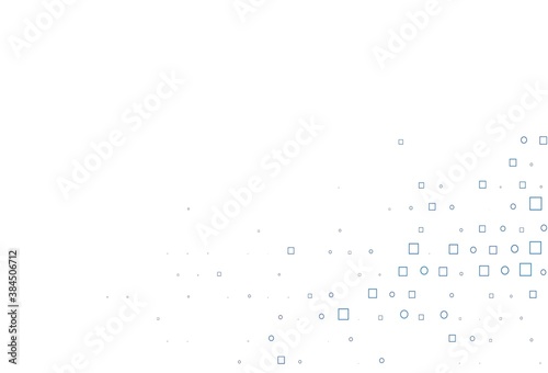 Light BLUE vector backdrop with dots, spots, cubes.