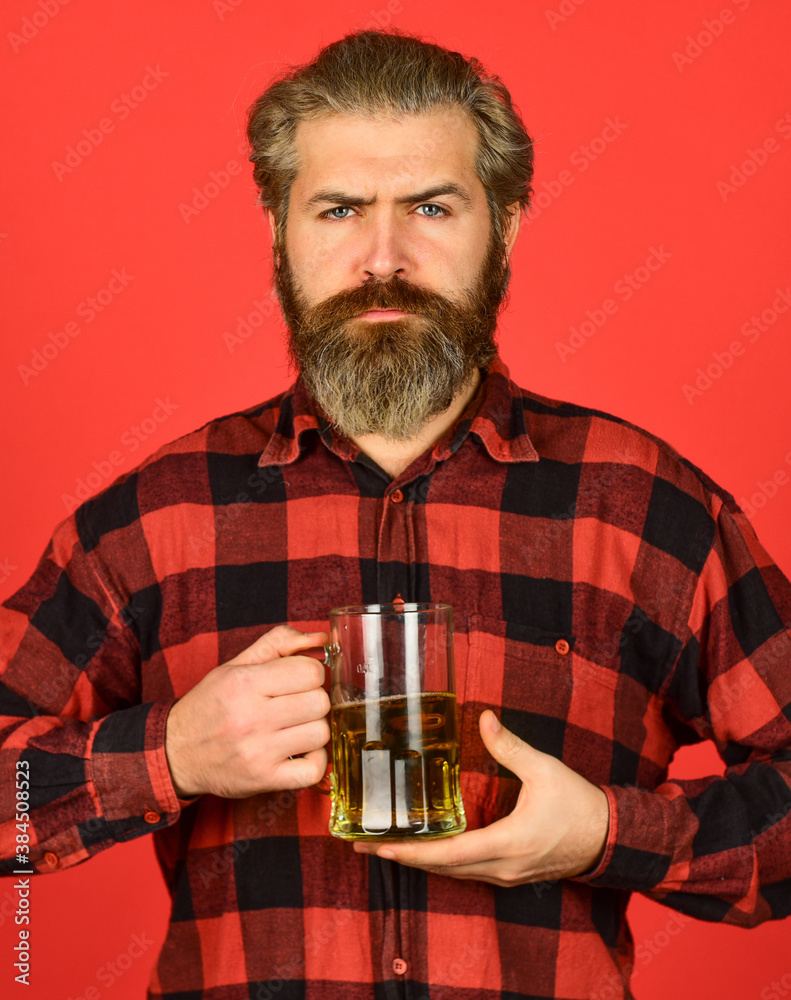 Beer pub. Bartender bar. Alcohol beverage. Modern hipster getting drunk. Everything you always wanted in beer. Man hold mug of beer. Hipster at bar counter. Having fun. Brutal bearded man drink beer Beer pub. Bartender bar. Alcohol beverage. Modern hipster getting drunk. Everything you always wanted in beer. Man hold mug of beer. Hipster at bar counter. Having fun. Brutal bearded man drink beer