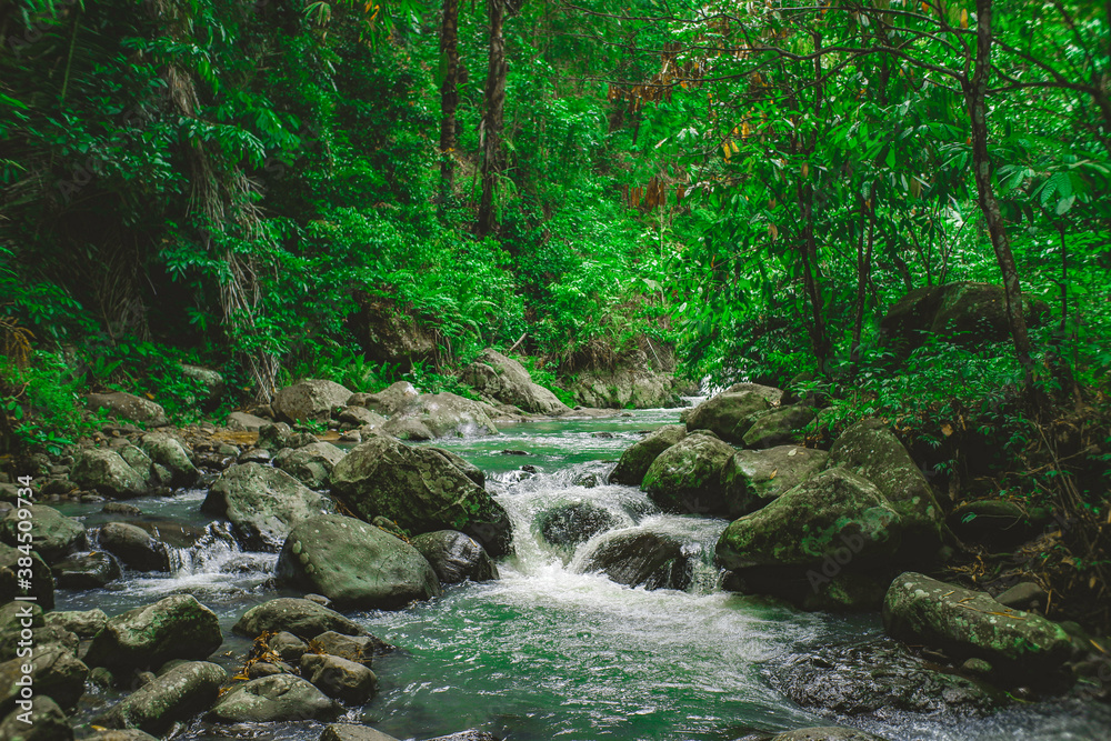 The river in the village of Bukittinggi, West Lombok feels very fresh and clean The river in the village of Bukittinggi, West Lombok feels very fresh and clean