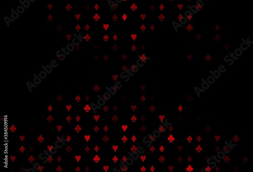Dark Red vector layout with elements of cards.