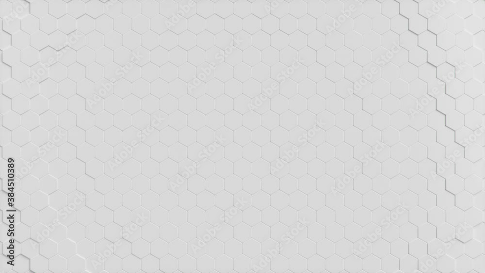 Movement of a wall of hexagons in waves up and down, which creates red self-luminous hexagons. Abstract futuristic geometric surface of hexagons. Hexagonal pattern. Looping, Seamless 3D Animation Movement of a wall of hexagons in waves up and down, which creates red self-luminous hexagons. Abstract futuristic geometric surface of hexagons. Hexagonal pattern. Looping, Seamless 3D Animation