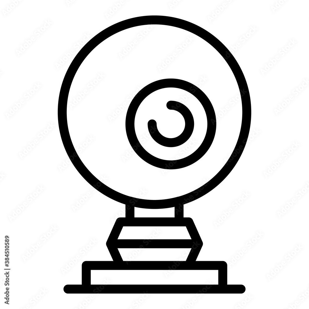 Web camera stream icon. Outline web camera stream vector icon for web design isolated on white background Web camera stream icon. Outline web camera stream vector icon for web design isolated on white background