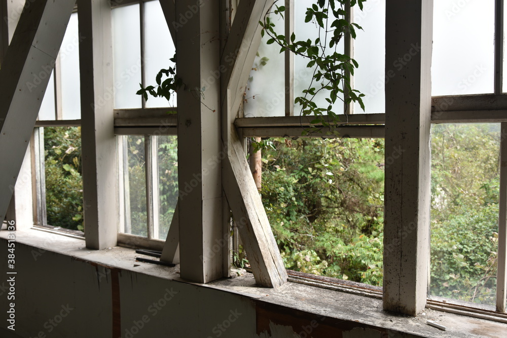 Fototapeta premium 日本の白くて古くて美しい建物