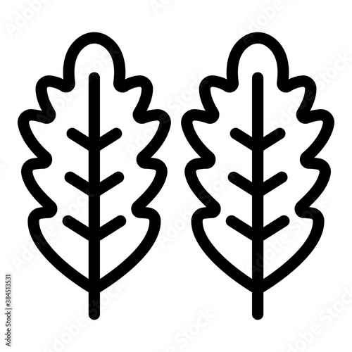 Bio arugula icon. Outline bio arugula vector icon for web design isolated on white background