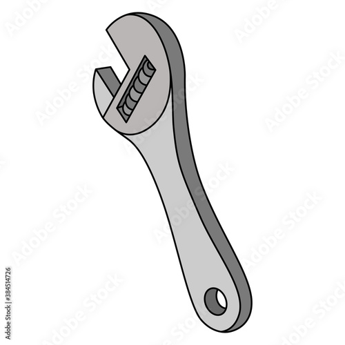 レンチ　スパナ　工具　道具　イラスト　アイコン