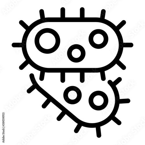 Prebiotic icon. Outline prebiotic vector icon for web design isolated on white background