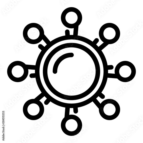 Bulgaricus microorganism icon. Outline bulgaricus microorganism vector icon for web design isolated on white background