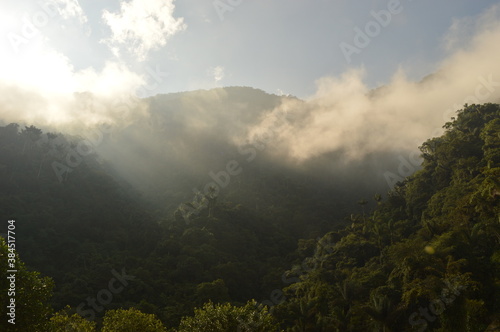 Fototapeta Naklejka Na Ścianę i Meble -  Hiking to Ciudad Perdida (The Lost City) in the jungle and mountains of Colombias Sierra Nevada de Santa Marta