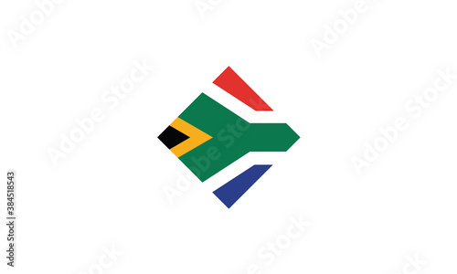 Free Download South Africa flag diamond vector illustration - GFXLoad