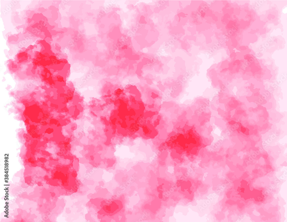Vector abstract cloud. Vector illustration of chemical red smoke on a white background. Abstract banner paints. Background for banner, card, poster, identity, web design.