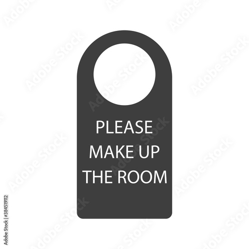 Please make up my room icon. Simple illustration of please make up my room vector icon for web design isolated on white background