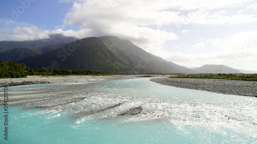 Whataroa River in New Zealand 