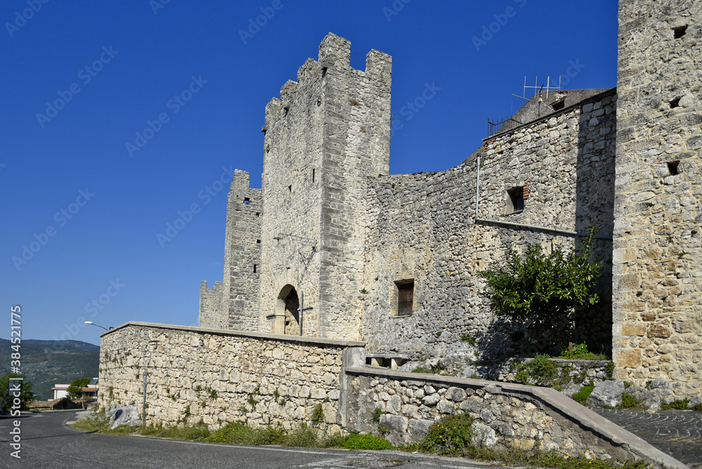 A section of the walls surrounding the medieval village of Vico nel Lazio, in the province of Frosinone. A section of the walls surrounding the medieval village of Vico nel Lazio, in the province of Frosinone.