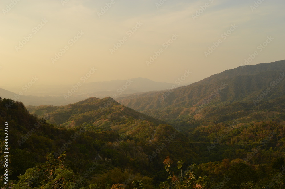 Fototapeta premium The Colombian rainforest and mountain landscapes of the Sierra Nevada de Santa Maria region