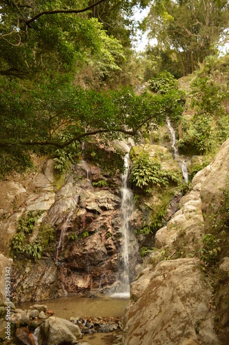 The Colombian rainforest and mountain landscapes of the Sierra Nevada de Santa Maria region