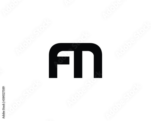 FM MF LETTER LOGO DESIGN VECTOR TEMPLATE. FM MF LOFO DESIGN.