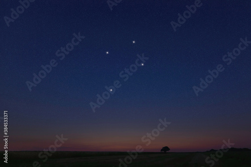Принти на полотні Crux star constellation, Night sky, Cluster of stars, Deep space, Crucis  