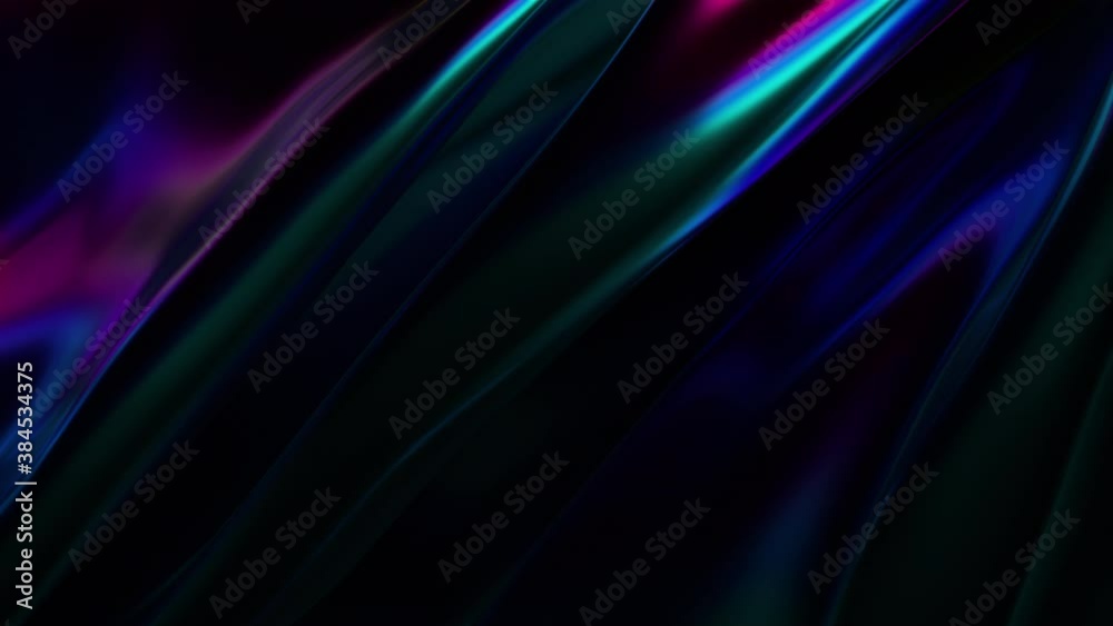 Abstract 3d render, animation of a colorful surface, motion background design, 4k seamless looped video