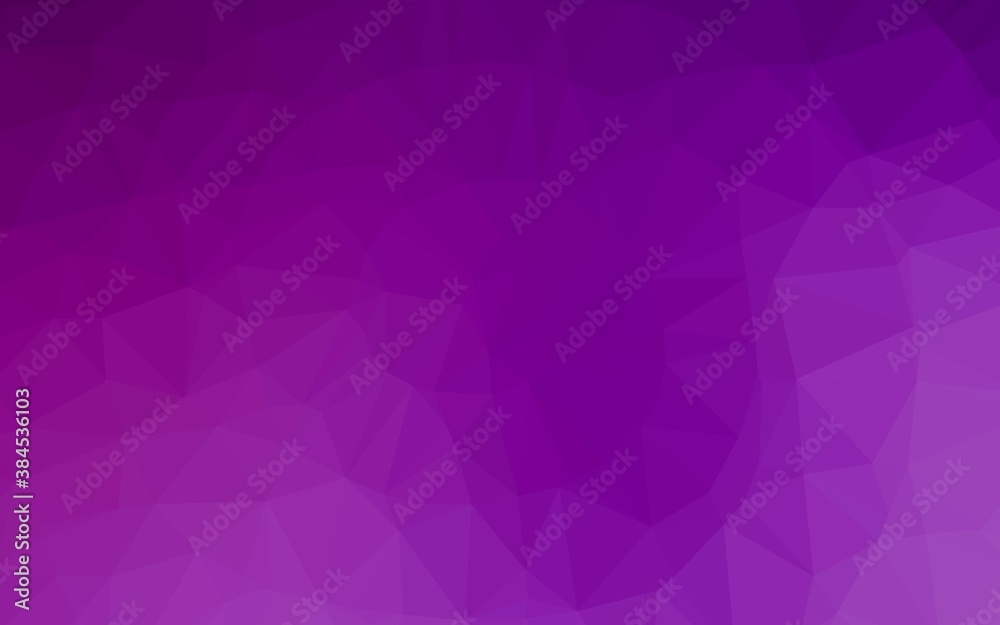 Light Purple vector triangle mosaic template. Light Purple vector triangle mosaic template.
