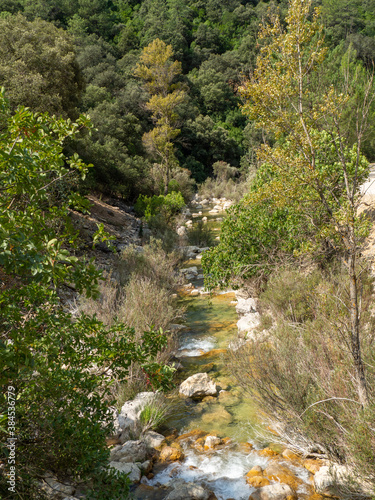Views of routes for hickers of the Borosa river in the Cazorla Natural Park Jaen  Spain